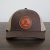 Leather Patch Hat | Brown/Khaki