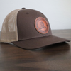 Leather Patch Hat | Brown/Khaki